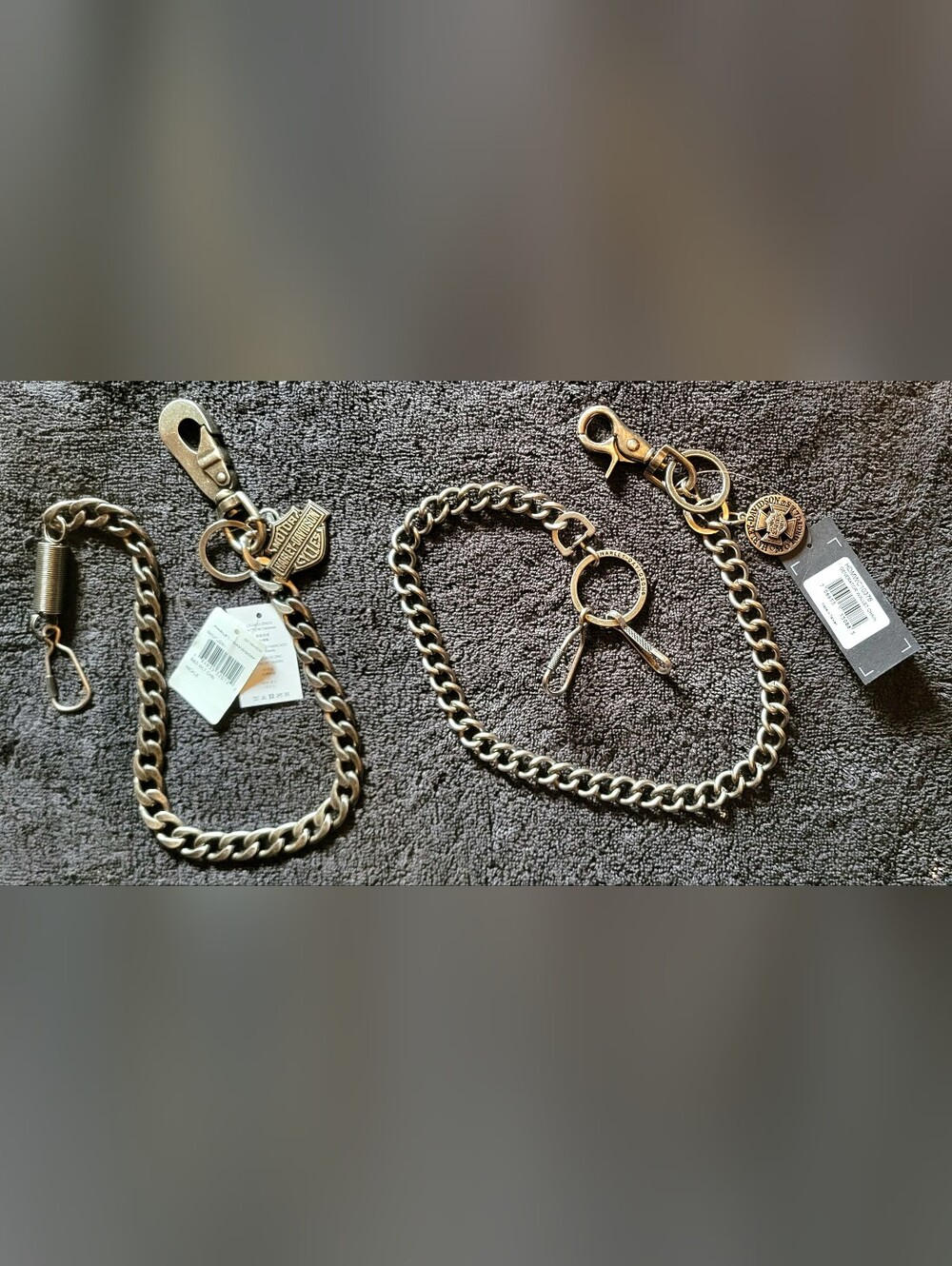 Lot Of 2 Vintage Harley-Davidson Men's 2014 Wallet Chains NWT